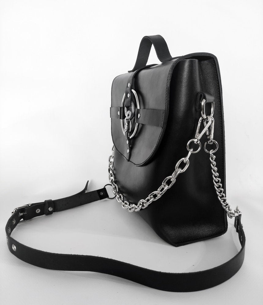 NOIR SNAKE BAG