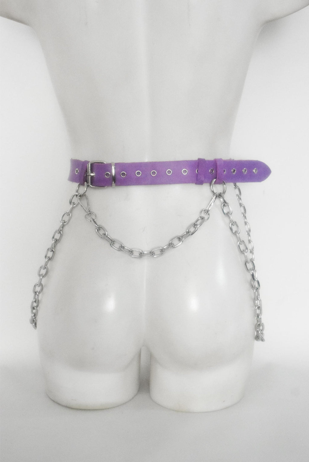 MASSIVE CHAIN BELT: lilac