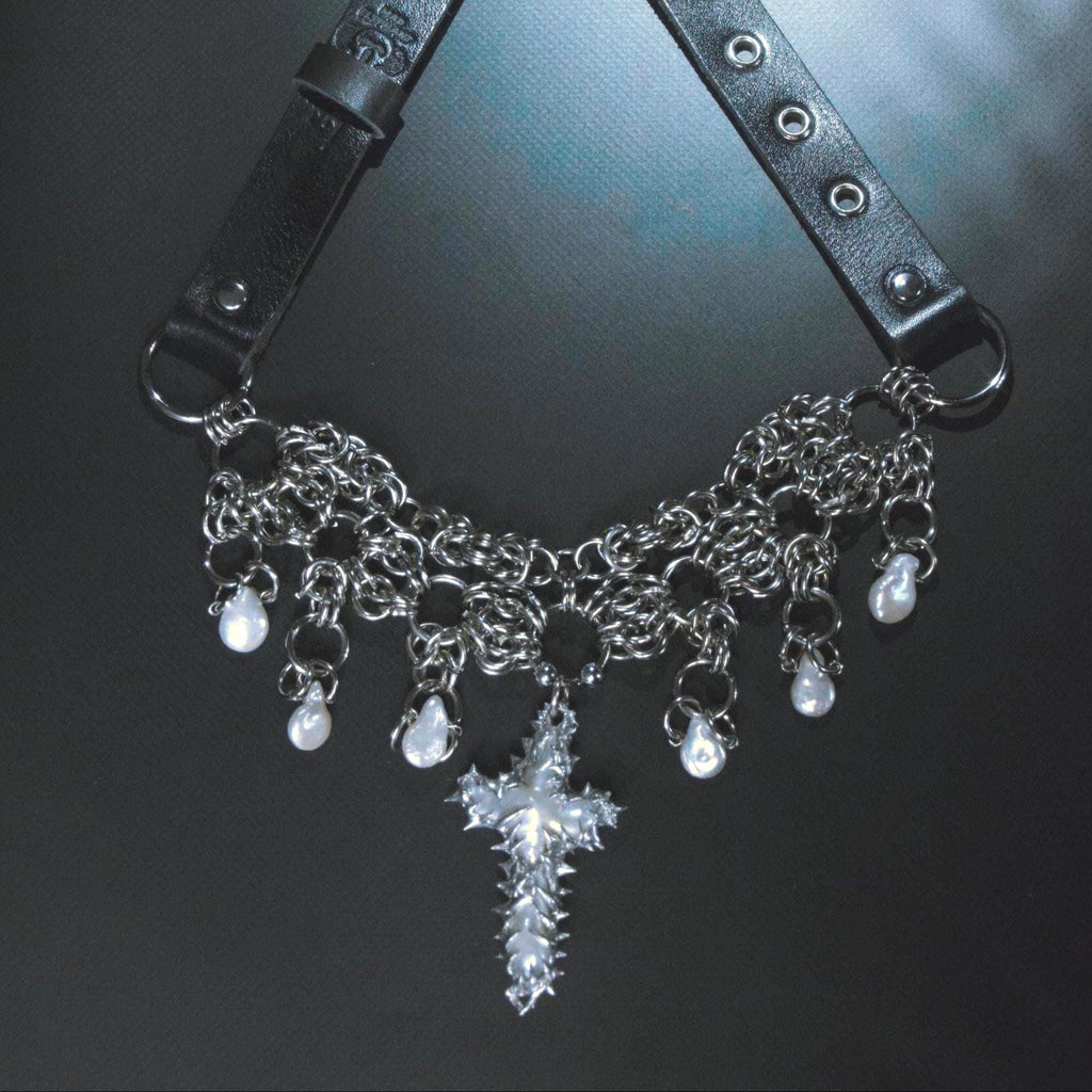 Frankenstein Soft-Soldered Chainmail Necklace
