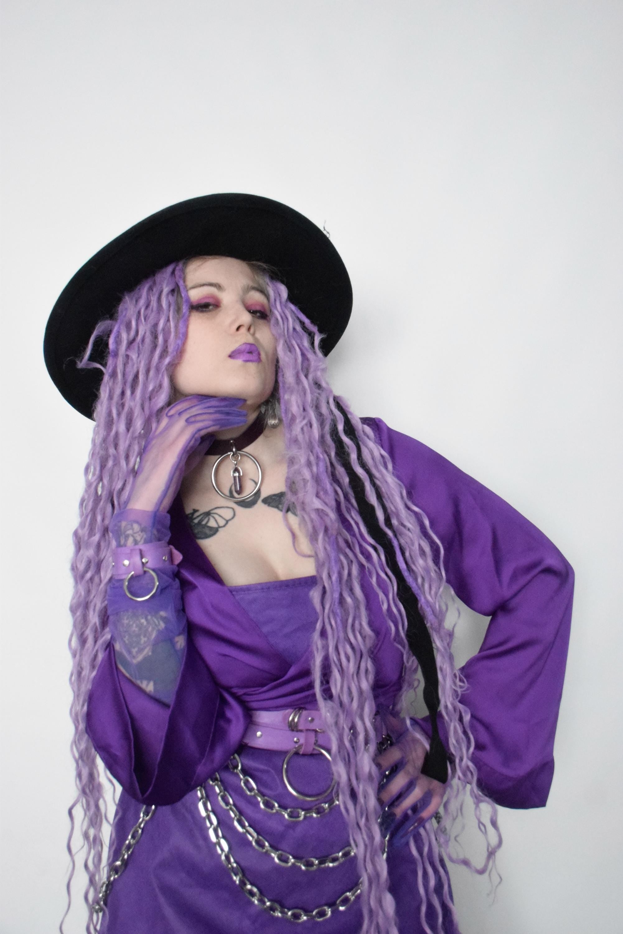 MASSIVE CHAIN BELT: lilac