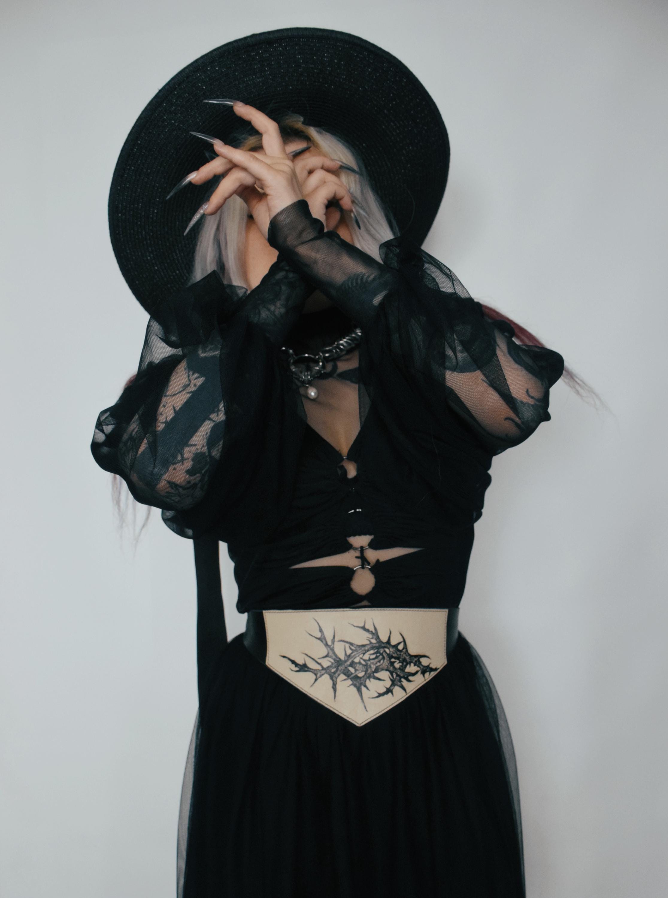 THORN Leather corset belt