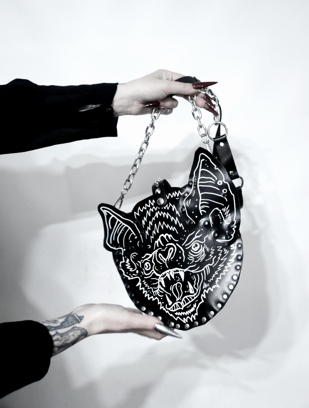Vampire Bat Leather Bag