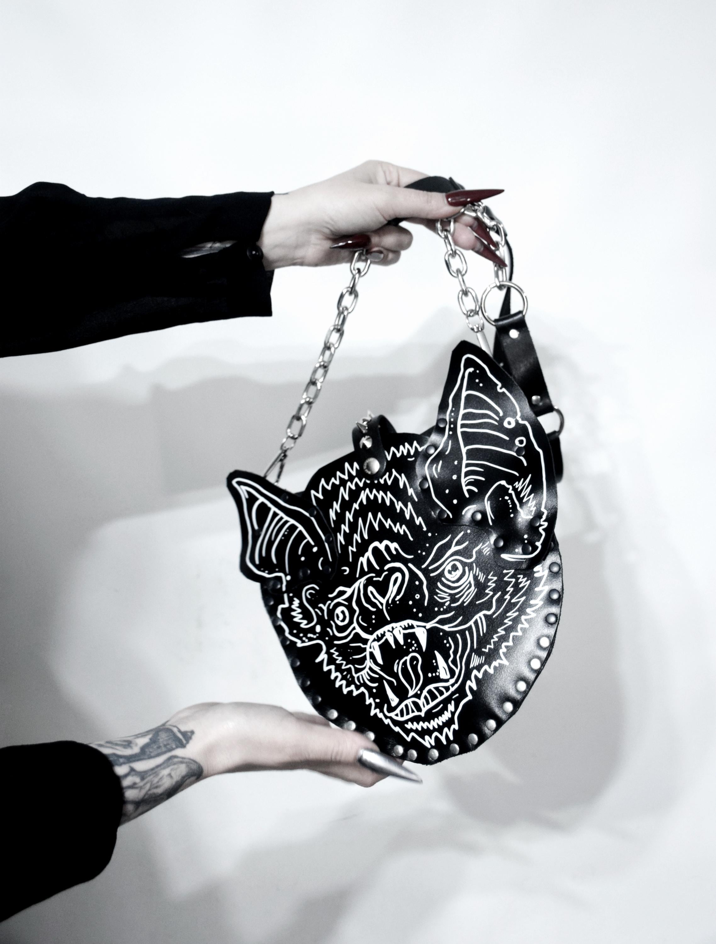 Vampire Bat Leather Bag
