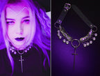 BELLE DE NUIT scale mail choker