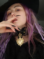 MADONNA Sacred Heart Leather Choker