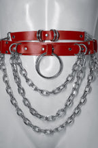 MASSIVE CHAIN BELT: Red