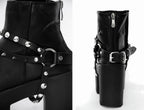 Spiked Leather Shoe Harness