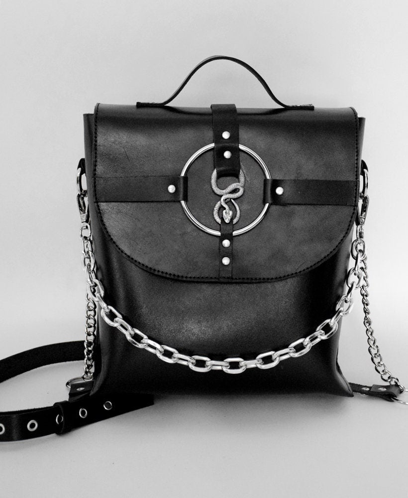 NOIR SNAKE BAG