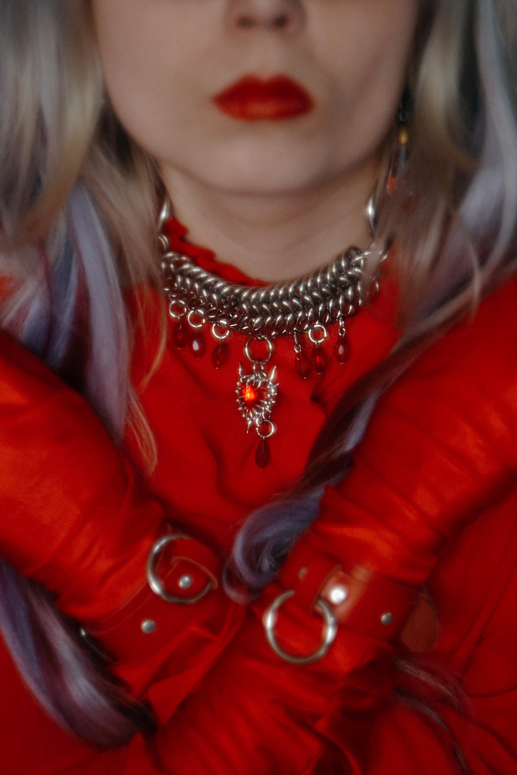 CRIMSON RAIN choker