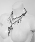 CROSS PEARL NECKLACE