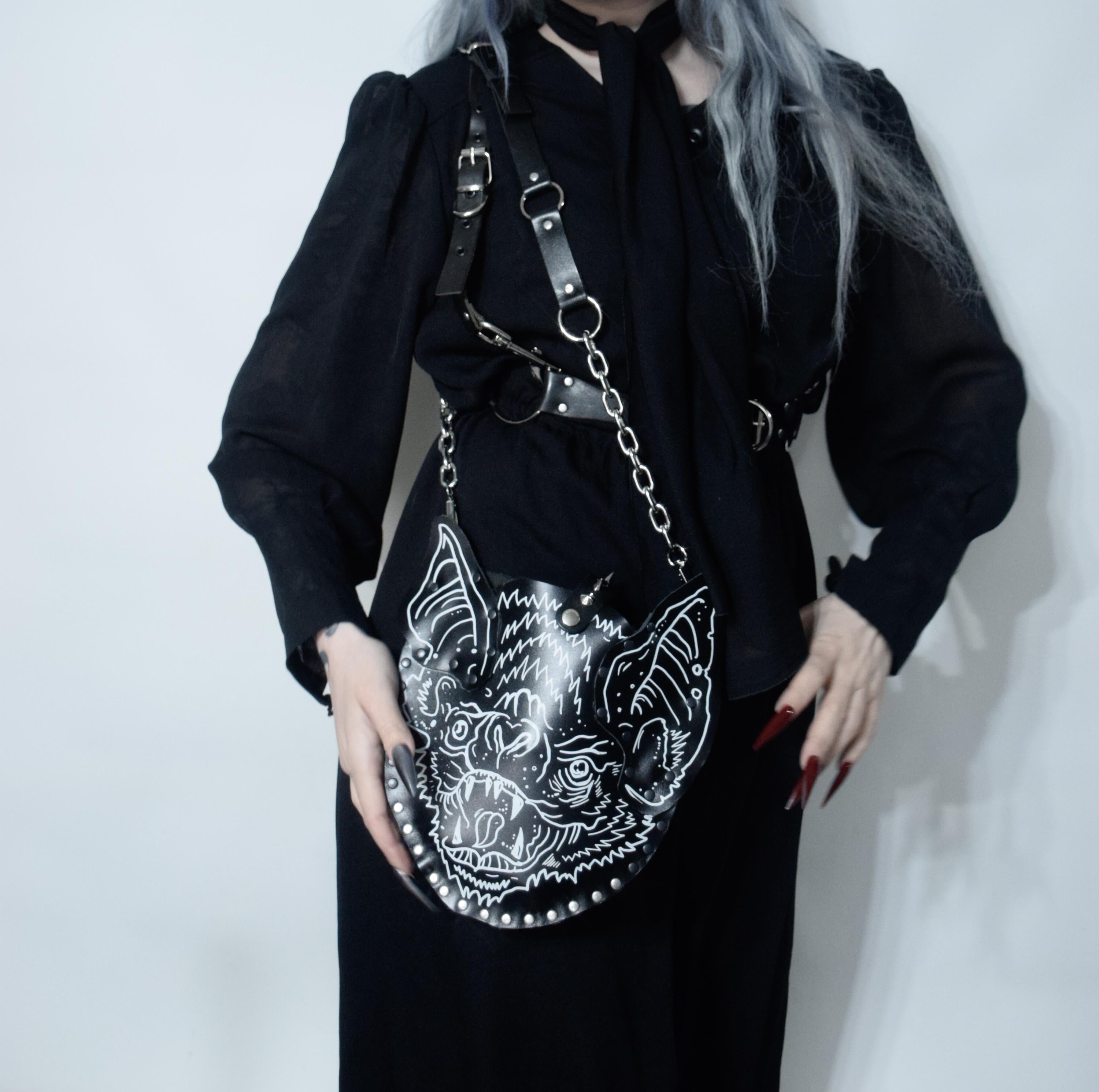 Vampire Bat Leather Bag
