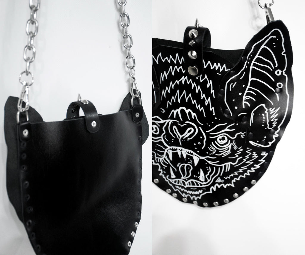 Vampire Bat Leather Bag