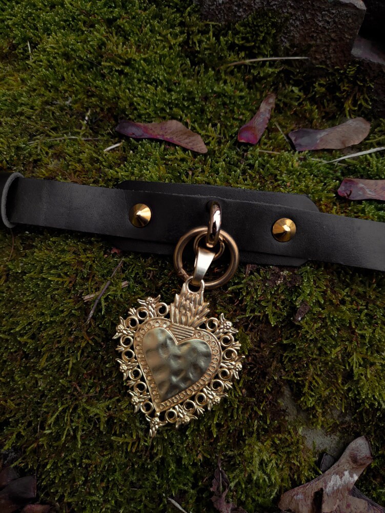 MADONNA Sacred Heart Leather Choker