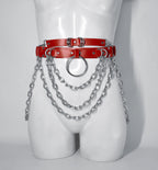 MASSIVE CHAIN BELT: Red