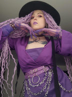 MASSIVE CHAIN BELT: lilac
