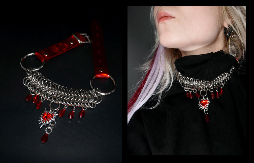 CRIMSON RAIN choker