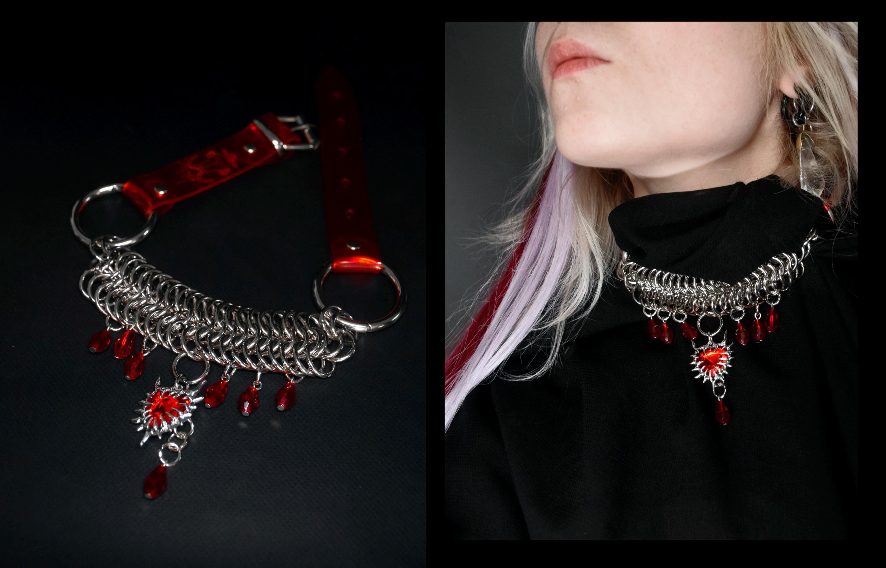 CRIMSON RAIN choker