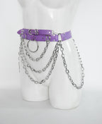 MASSIVE CHAIN BELT: lilac