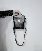 NOIR MINI Spiked purse