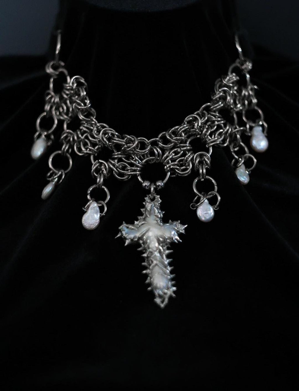 Frankenstein Soft-Soldered Chainmail Necklace