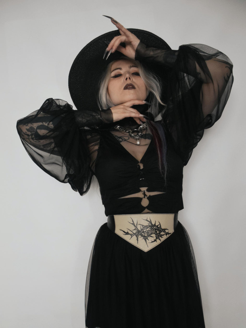 THORN Leather corset belt