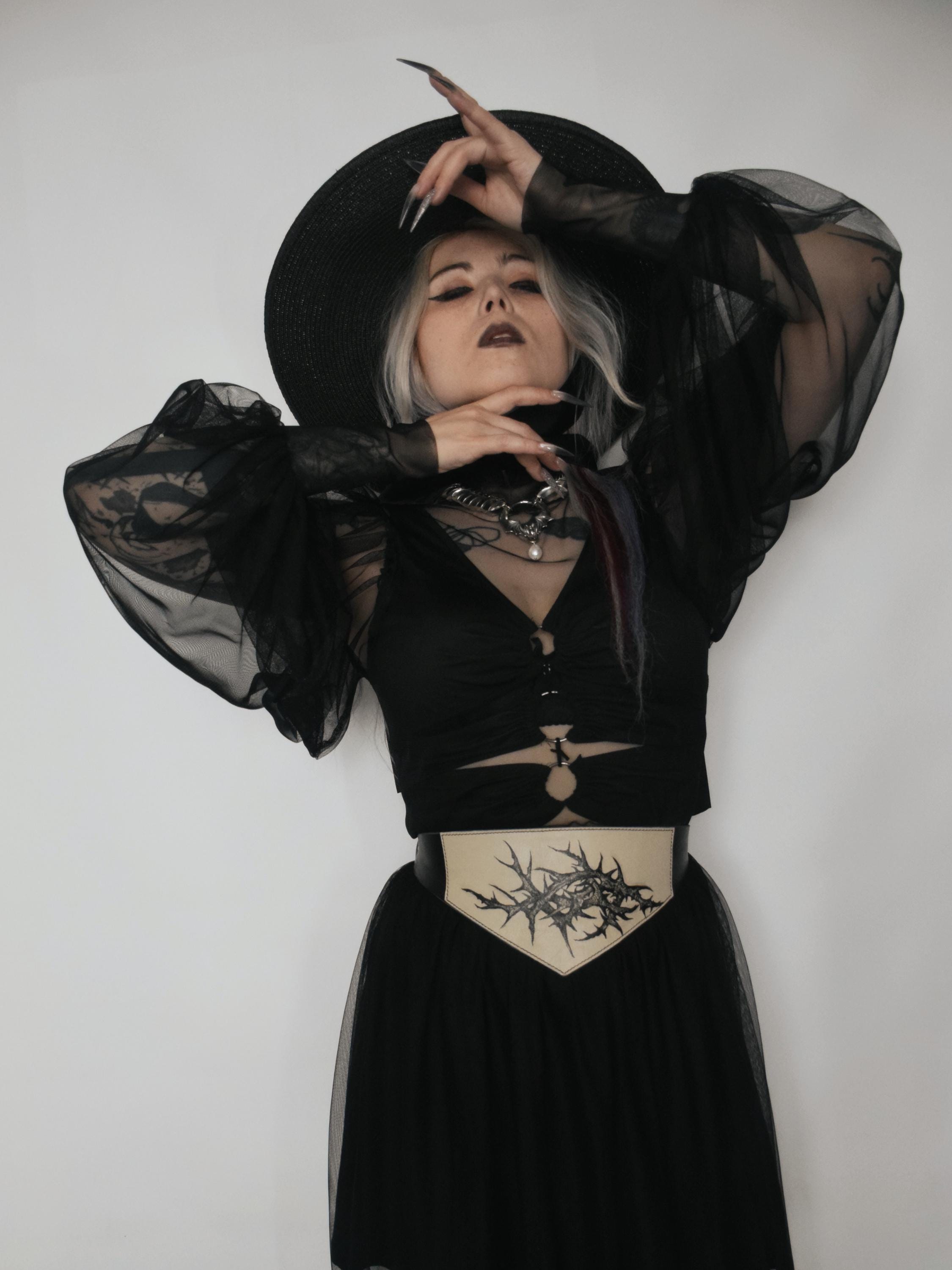 THORN Leather corset belt