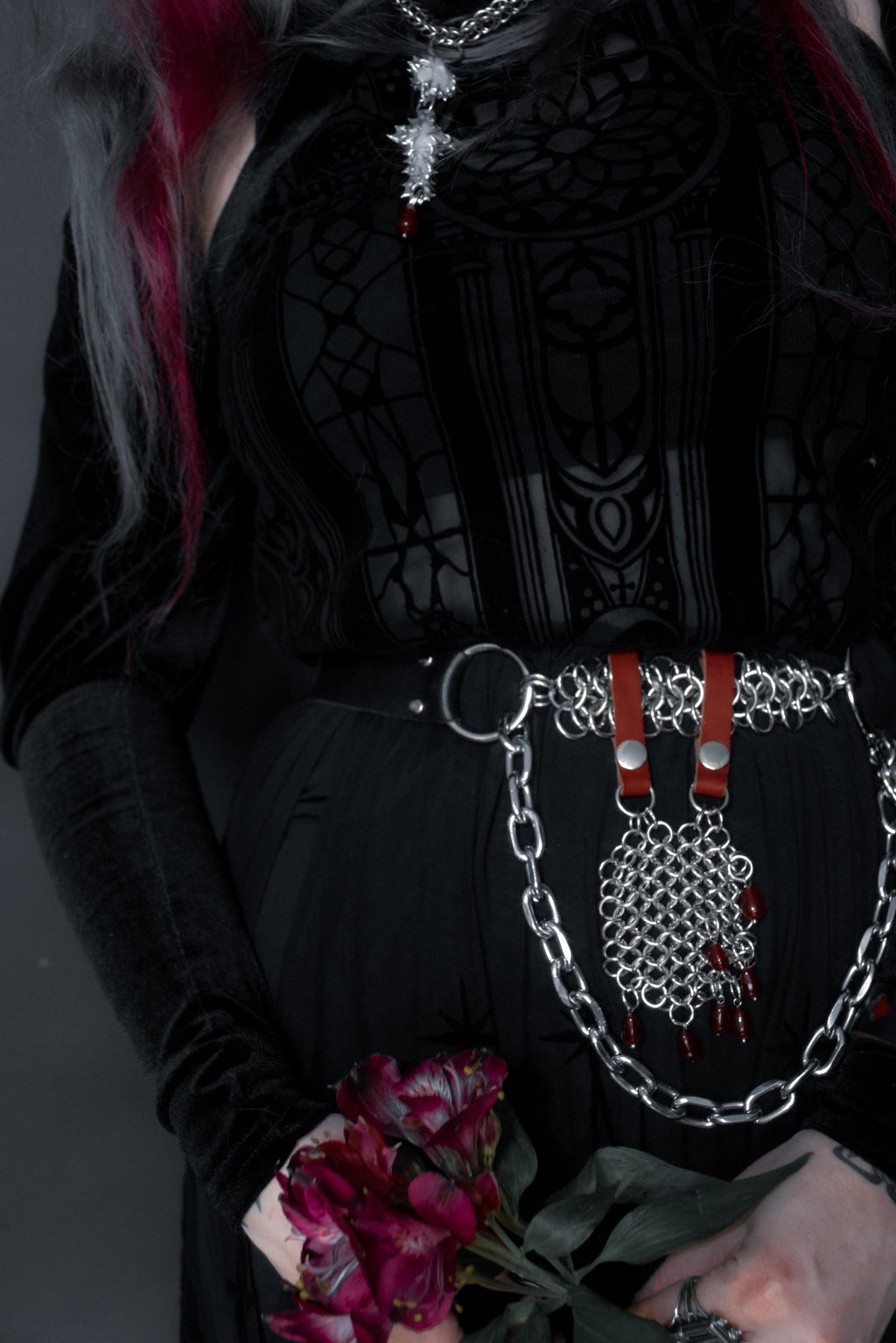 Pomegranate Blood chatelaine