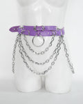 MASSIVE CHAIN BELT: lilac