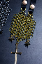 MORGENSTERN CHATELAINE: sword & flail ball