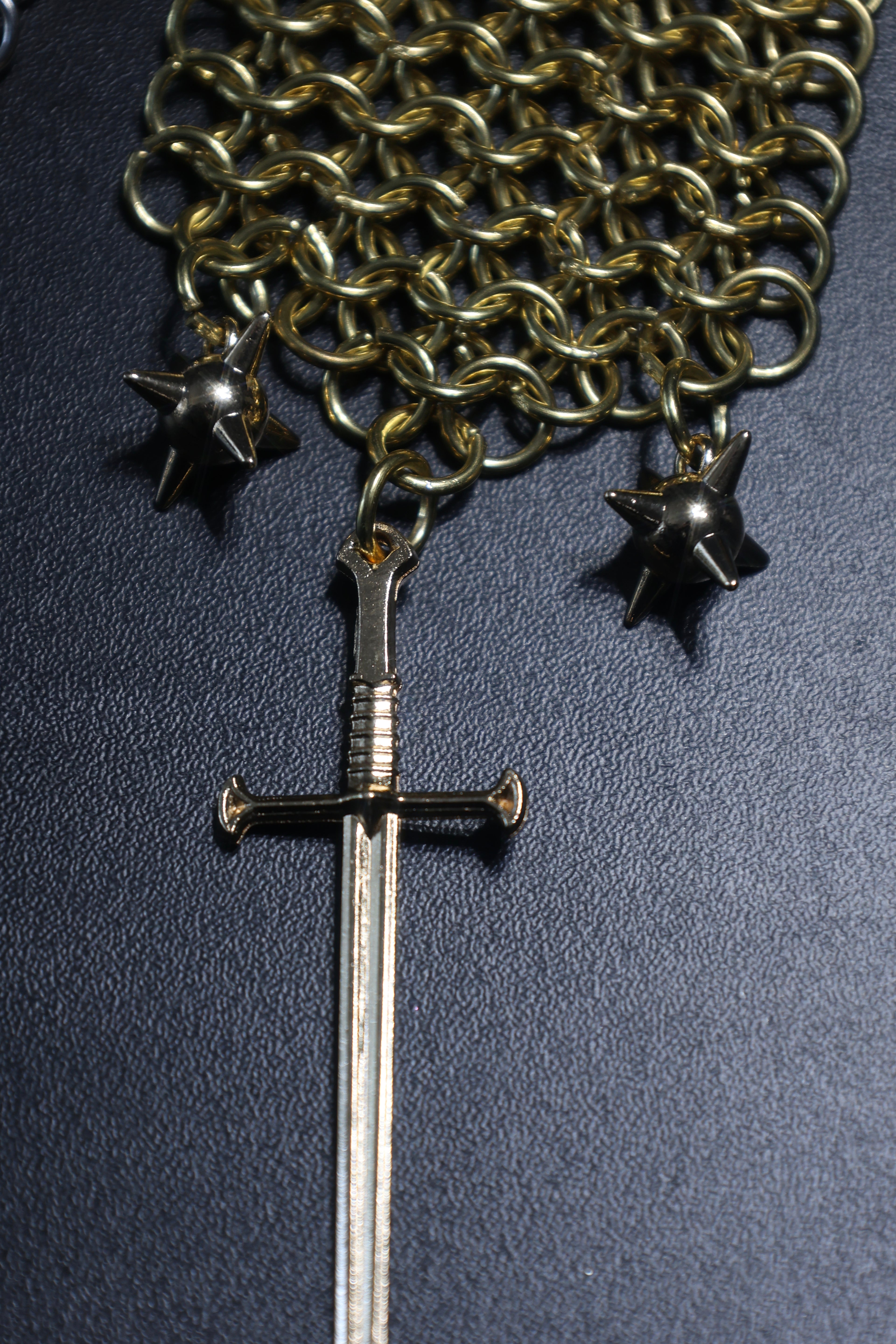 MORGENSTERN CHATELAINE: sword & flail ball