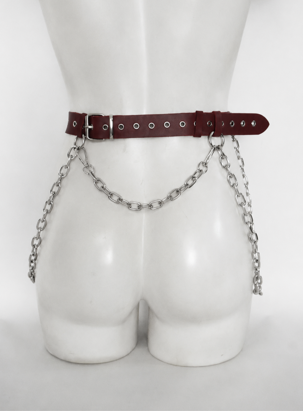 MASSIVE CHAIN BELT: Marsala