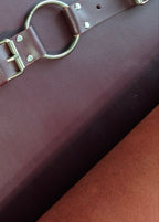 MASSIVE CHAIN BELT: Marsala