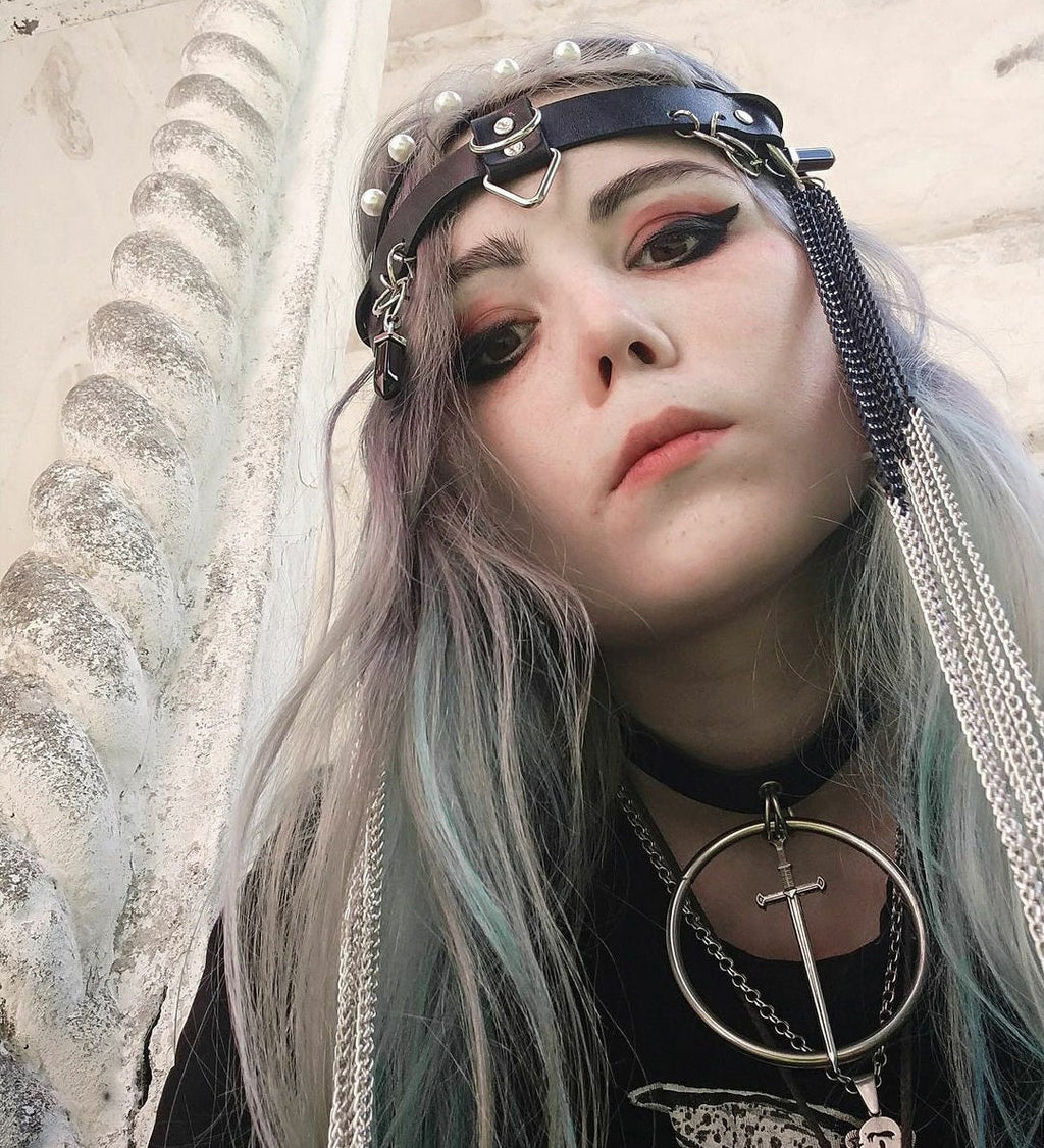 MIDNIGHT CHOKER -Sword, Snake, Moth