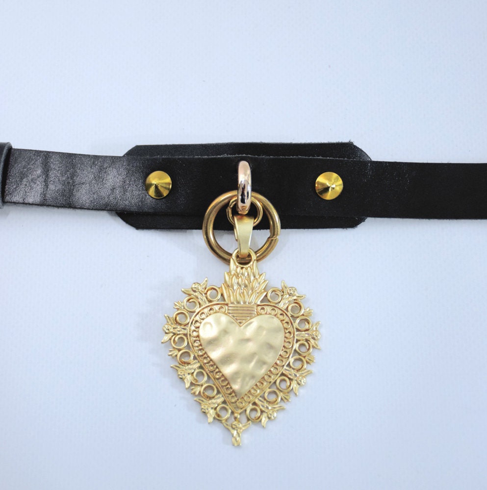 MADONNA Sacred Heart Leather Choker