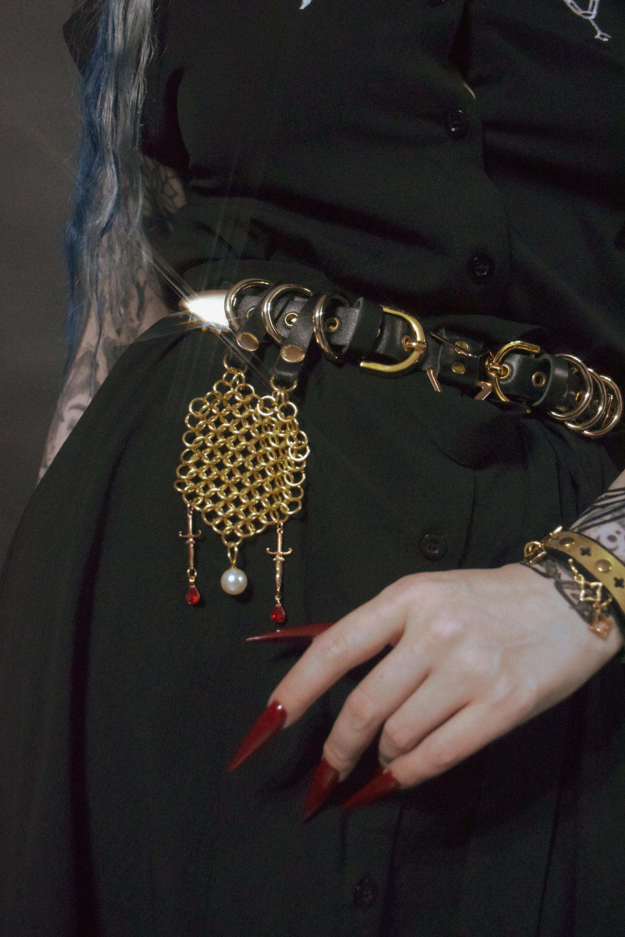 CHAINVEIL Gold Belt chatelaine