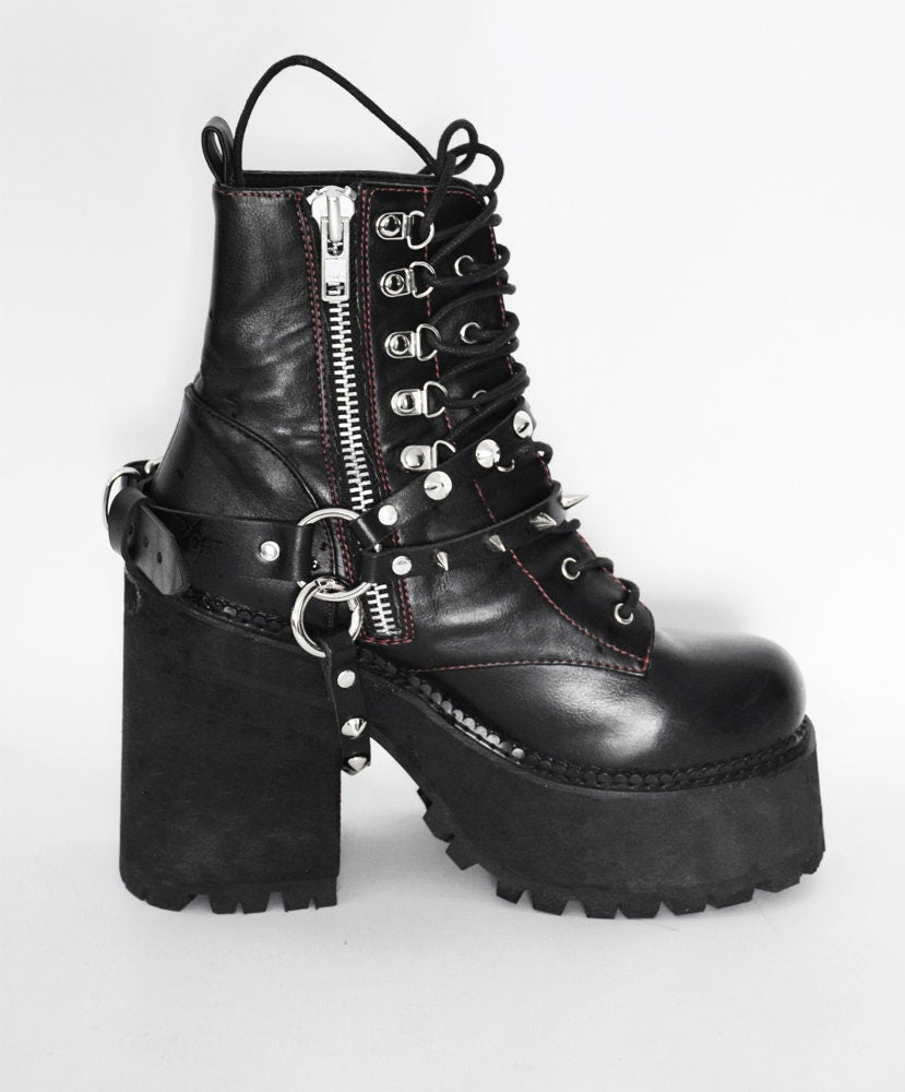 Spiked Leather Shoe Harness