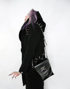 NOIR MINI Spiked purse