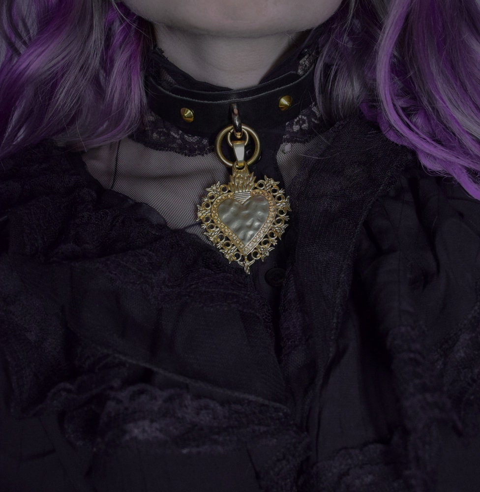 MADONNA Sacred Heart Leather Choker