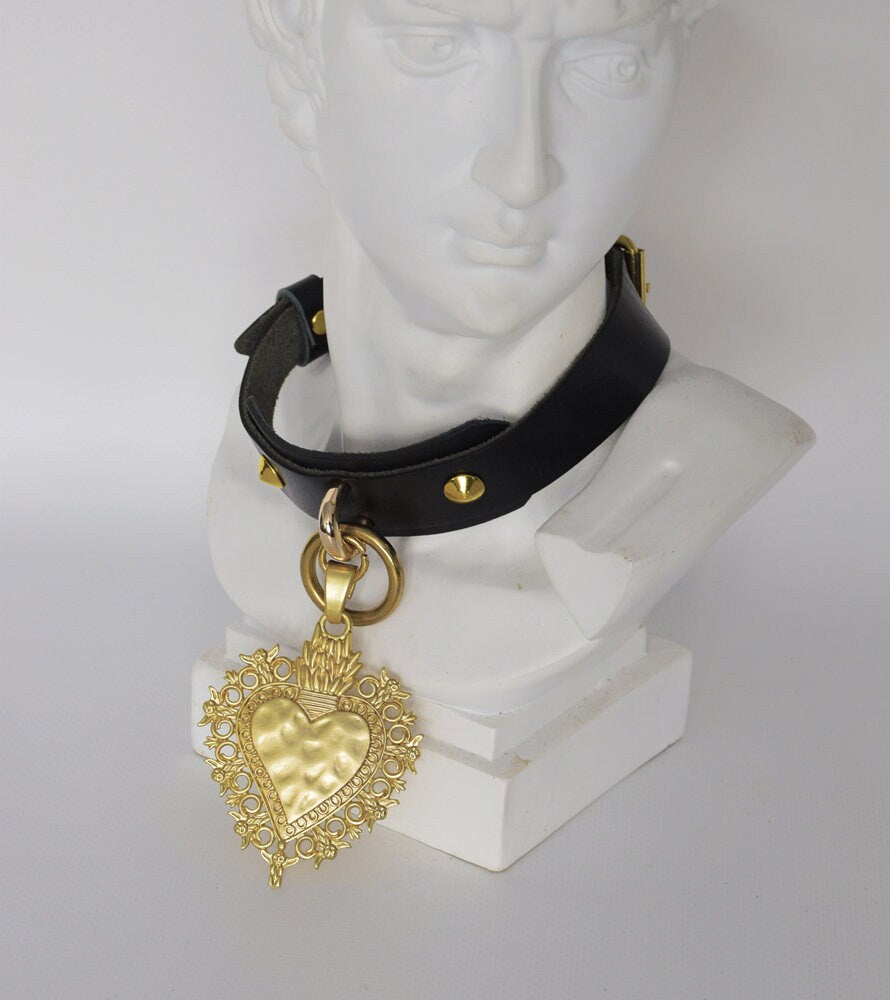 MADONNA Sacred Heart Leather Choker