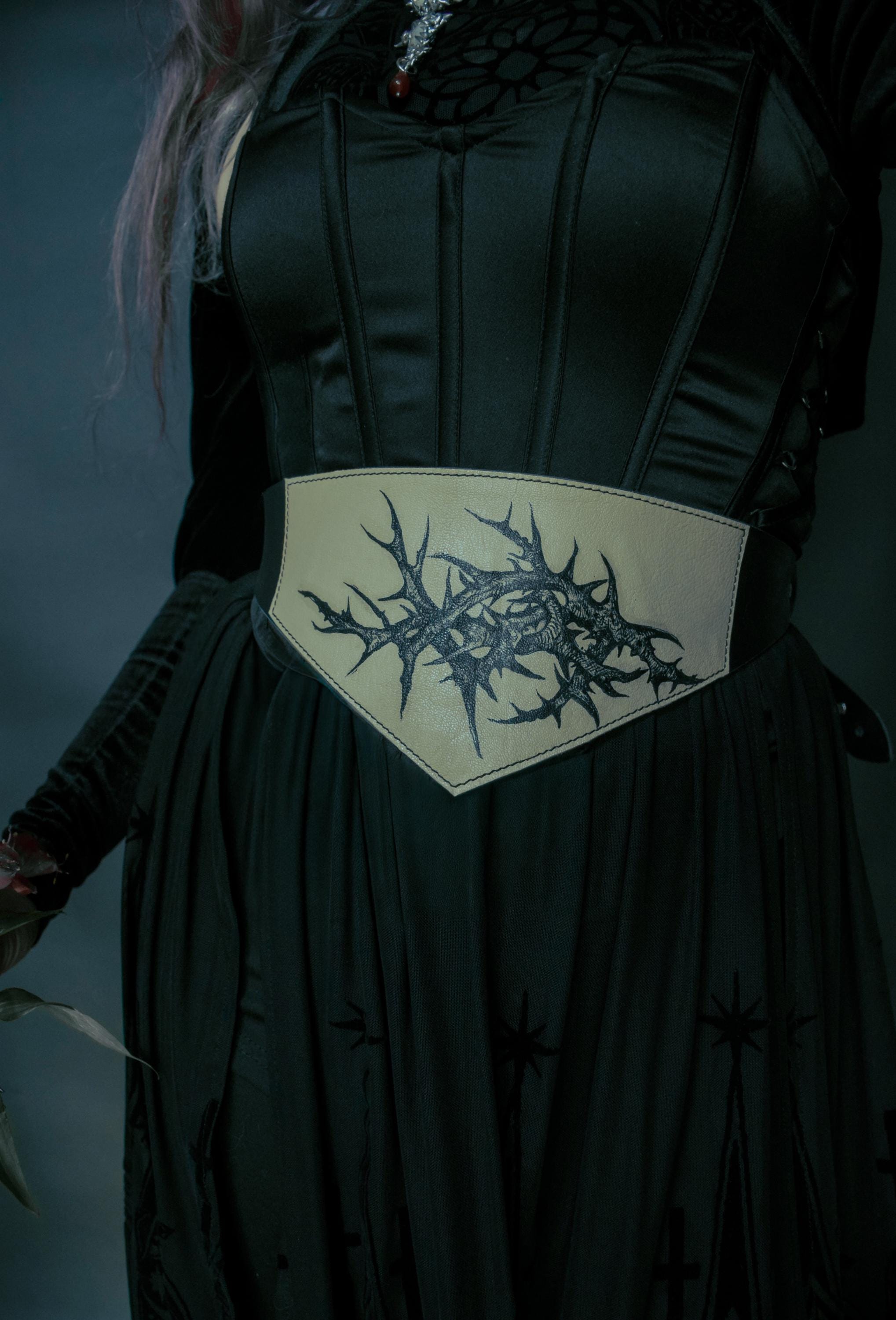THORN Leather corset belt
