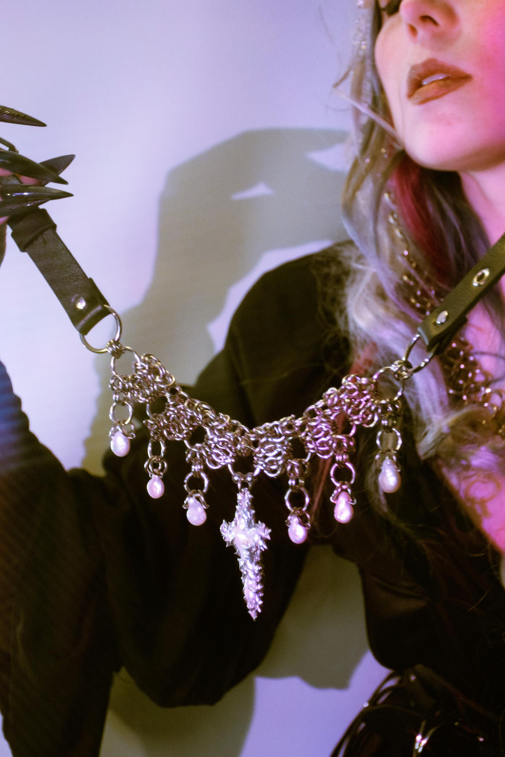 Frankenstein Soft-Soldered Chainmail Necklace