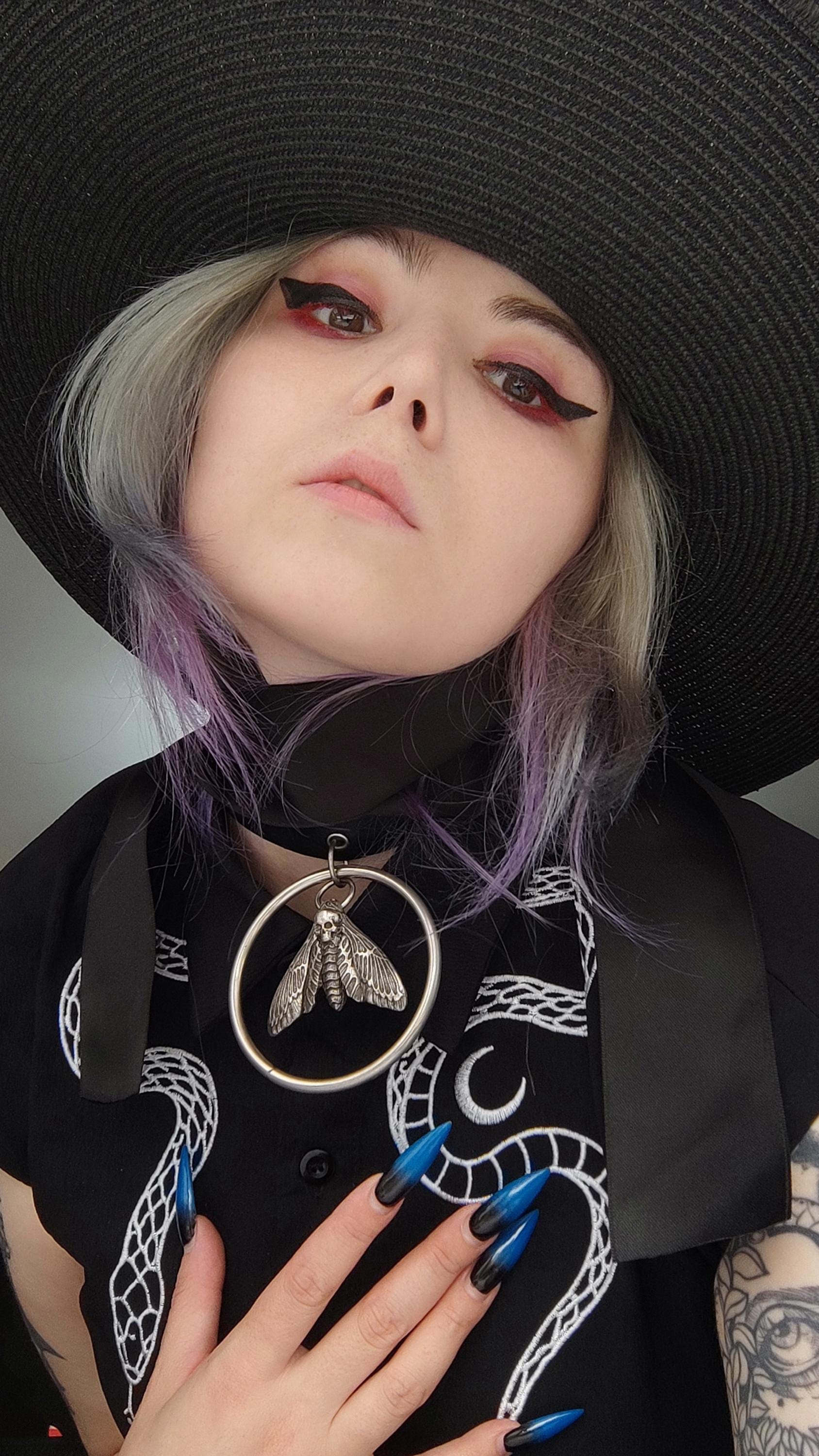 MIDNIGHT CHOKER -Sword, Snake, Moth