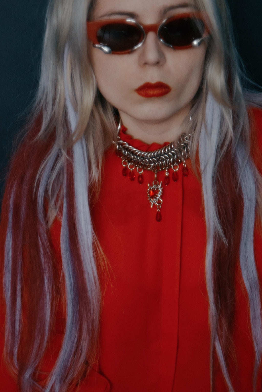 CRIMSON RAIN choker
