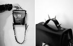 NOIR MINI Spiked purse