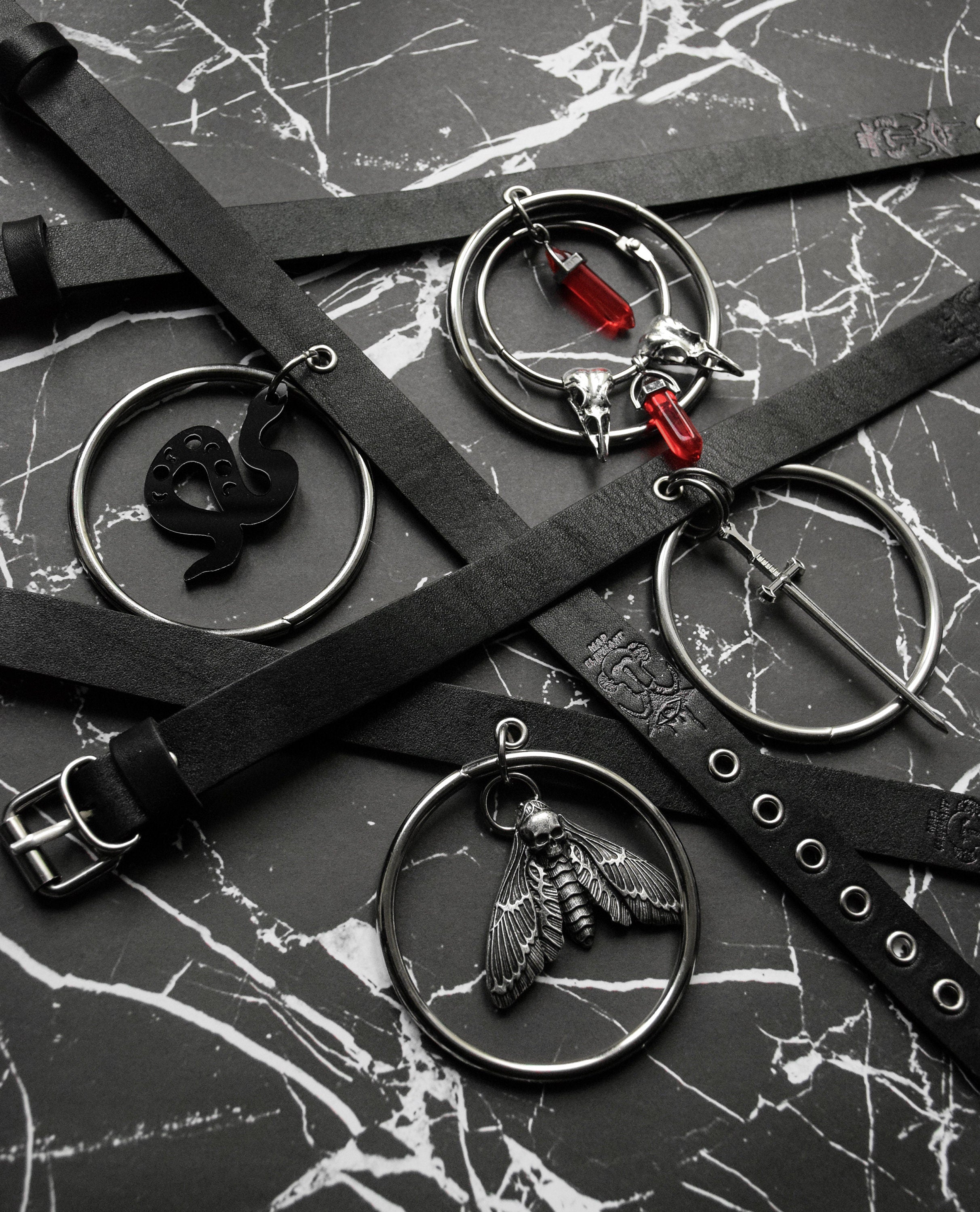 MIDNIGHT CHOKER -Sword, Snake, Moth