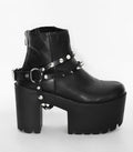 Spiked Leather Shoe Harness