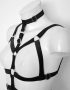cupless body harness with neck collar