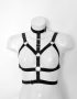 open bust harness lingerie made of elastic