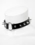 leather choker with spikes