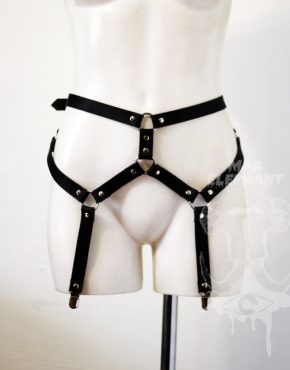 womens fetish leather garter belt